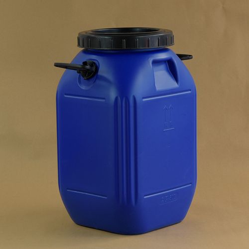 金玉50l蓝色化工桶方形塑料桶50kg涂料酵素桶食品级手提加盖桶